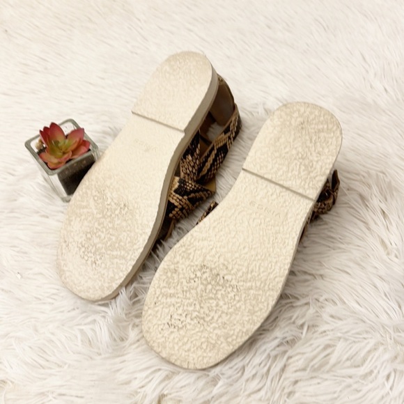 NEW VINCE Morris Snake print gladiator cross cross sandals shoes women size 6 - Picture 6 of 6